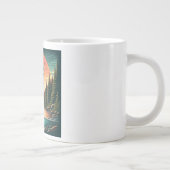 アウトドアスマンのマス自然 ジャンボコーヒーマグカップ (右)