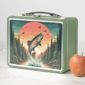 アウトドアスマンのマス自然 メタルランチボックス (インサイチュ)