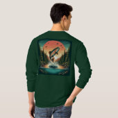 アウトドアスマンのマス自然 Tシャツ (裏面フル)