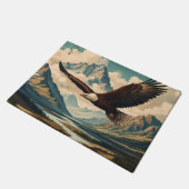 アウトドアスマンはげ鷲の山脈 ドアマット (アングル)