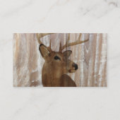 アウトドアスマン西初期の納屋の木の鹿 名刺 (裏面)