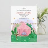 アウトドアテント 招待状 (スタンド正面)