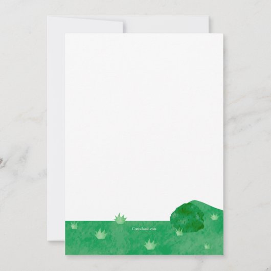 アウトドアテント 招待状 (裏面)