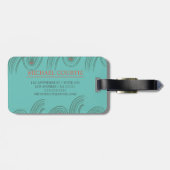 アウトドアトラベラーモノグラムのパーソナライズカスタム ラゲッジタグ (裏面横)