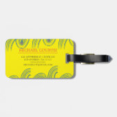 アウトドアトラベラーモノグラムのパーソナライズカスタム ラゲッジタグ (裏面横)