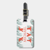 アウトドアトラベラーモノグラムのパーソナライズラゲッジ ラゲッジタグ (正面縦)