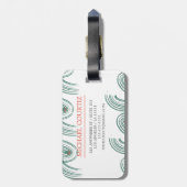 アウトドアトラベラーモノグラムのパーソナライズラゲッジ ラゲッジタグ (裏面縦)