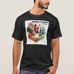 アウトドアドッグin自然プリンテ – Animal Art Tシャツ