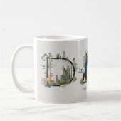 アウトドアパパ森の手紙フォト1st父の日 コーヒーマグカップ (左)