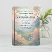 アウトドアファンタジーマウンテン結婚式招待状 (スタンド正面)