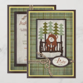 アウトドアベビー招待状カード 招待状 (正面/裏面)