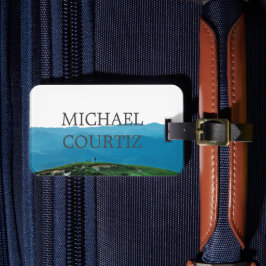 アウトドアマウンテントラベラーマップカスタムパーソナライズ ラゲッジタグ