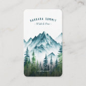 アウトドアマウンテンパインフォレストアドベンチャーガイド 名刺 (正面)