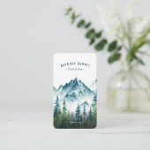 アウトドアマウンテンパインフォレストアドベンチャーガイド 名刺 (スタンド正面)