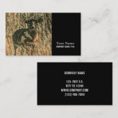 アウトドアマン荒野カモフラージホワイトテールディアー 名刺 (正面/裏面)