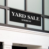 アウトドアヤードセールのバナー、大規模ヤードセールの看板 横断幕 (ビルの外側)