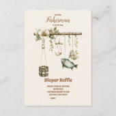 アウトドアリトルフィッシャーマン魚釣りおむつラッフル エンクロージャーカード (正面)