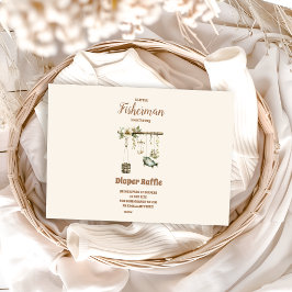 アウトドアリトルフィッシャーマン魚釣りおむつラッフル エンクロージャーカード