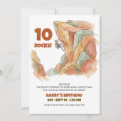 アウトドアロッククライミングアドベンチャー誕生日 招待状 (正面)