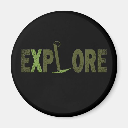 アウトドアロック登山 マグネット (正面)