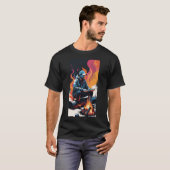 アウトドア好きな男性 Tシャツ (正面フル)