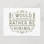 アウトドア好きのためのユーモア溢れる名言 ヴィンテージ風の美しいデザイン ポストカード (正面)