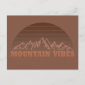 アウトドア山ビーブハイキング恋人 シーズンポストカード (正面)