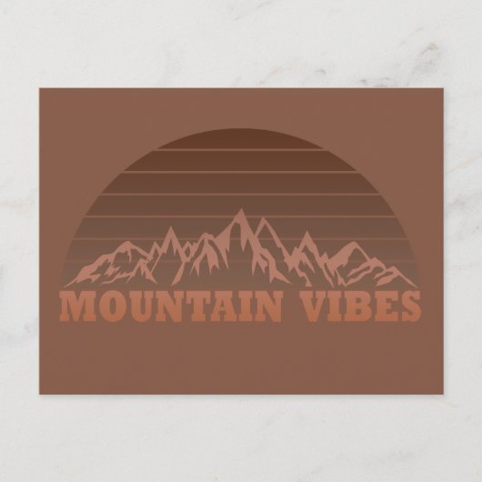 アウトドア山ビーブハイキング恋人 シーズンポストカード (正面)