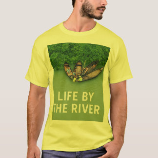 アウトドア愛好家のためのリバー ネイチャー Tシャツ