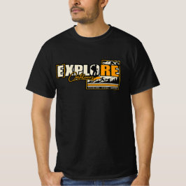 アウトドア探検グラフィックTシャツ メンズ Tシャツ