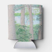 アウトドア派な湖と森の色鉛筆画 缶クーラー (裏面)
