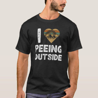 アウトドア派のキャンパー ハイカーのためのおもしろトイレTシャツ Tシャツ
