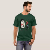 アウトドア派ファミリーの自然のリズム キャンプ Tシャツ (正面フル)