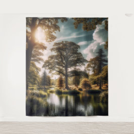 アウトドア湿地 タペストリー