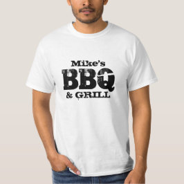 アウトドア男子のためのオーダーメイドネーム入りBBQ Tシャツ