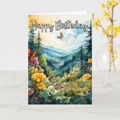 アウトドア素晴らしの春 カード (黄色い花)