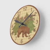 アウトドア素晴らしウォールクロック ラウンド壁時計 (傾斜)