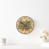 アウトドア素晴らしウォールクロック ラウンド壁時計 (ホーム)