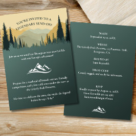 アウトドア素朴アドベンチャーバチュラーパーティ招待状 招待状