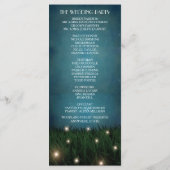 アウトドア素朴ガーデンホタル結婚式 プログラム (裏面)