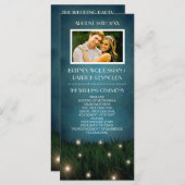 アウトドア素朴ガーデンホタル結婚式 プログラム (正面/裏面)