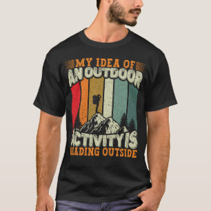 アウトドア自然アウトデおもしろいィーキングキャンプ Tシャツ