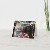 アウトドア ウイスキーバレル ブライダルシャワー ウェルカム サンキューカード (裏面)