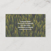 アウトドア |ハイカーロゴ |フォレスト 名刺 (裏面)