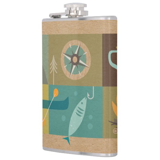 アウトドア フラスク (左)