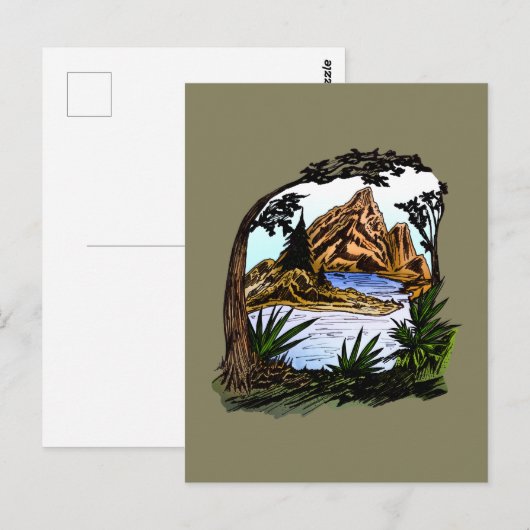 アウトドア ポストカード (正面/裏面)