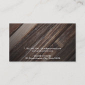 アウトドア | ワイン 名刺 (裏面)