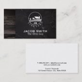 アウトドア |ワイン |木製トリム |ブドウ園 名刺 (正面/裏面)