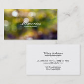 アウトドア《写真》ぼけ味 名刺 (正面/裏面)