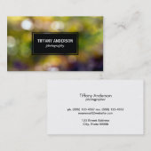 アウトドア《写真》ぼけ味 名刺 (正面/裏面)